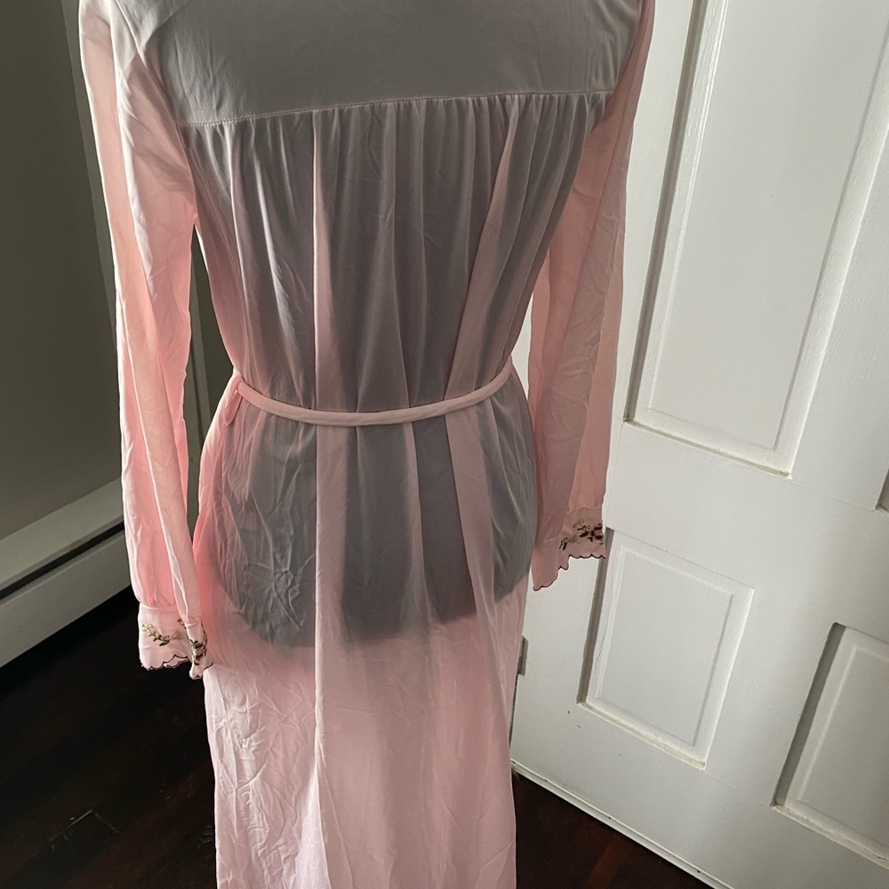 Vintage Pink S Delicate Embroidered sleeve Cottagecore feminine - Picture 5 of 13